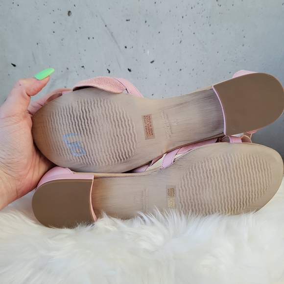 Anthropologie ruffle toe sandal pink size 10 - Picture 3 of 7